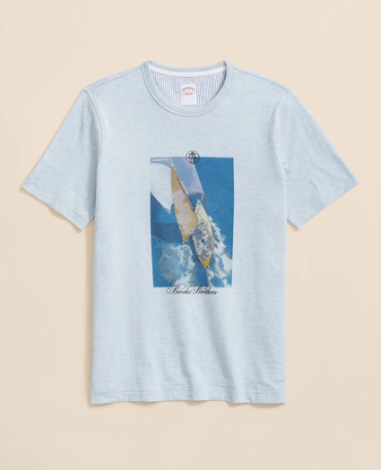 Slub Cotton Graphic T-Shirt, image 1