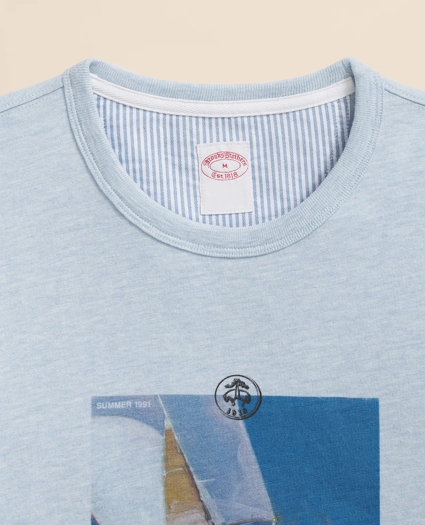 Slub Cotton Graphic T-Shirt, image 2