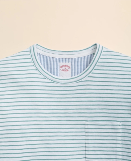 Slub Cotton Stripe T-Shirt, image 2