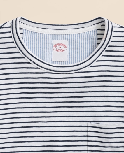 Slub Cotton Stripe T-Shirt, image 2