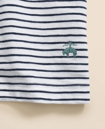 Slub Cotton Stripe T-Shirt, image 4