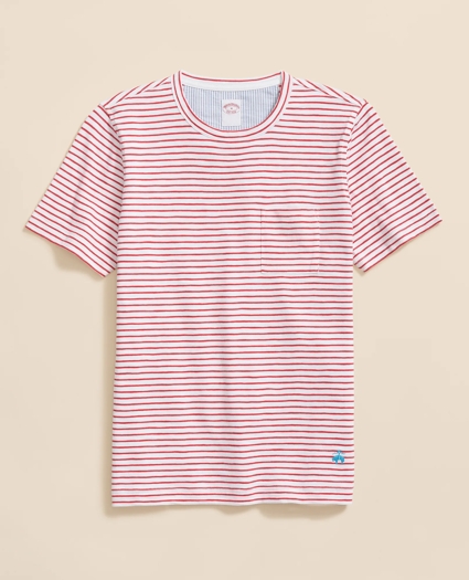 Slub Cotton Stripe T-Shirt, image 1