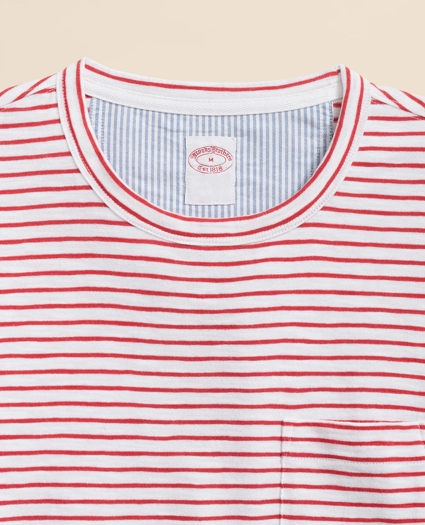 Slub Cotton Stripe T-Shirt, image 2