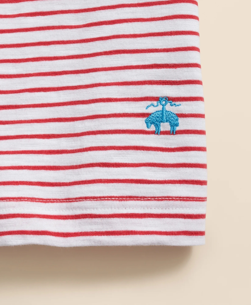 Slub Cotton Stripe T-Shirt, image 4
