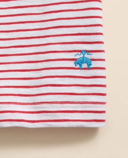 Slub Cotton Stripe T-Shirt, image 4