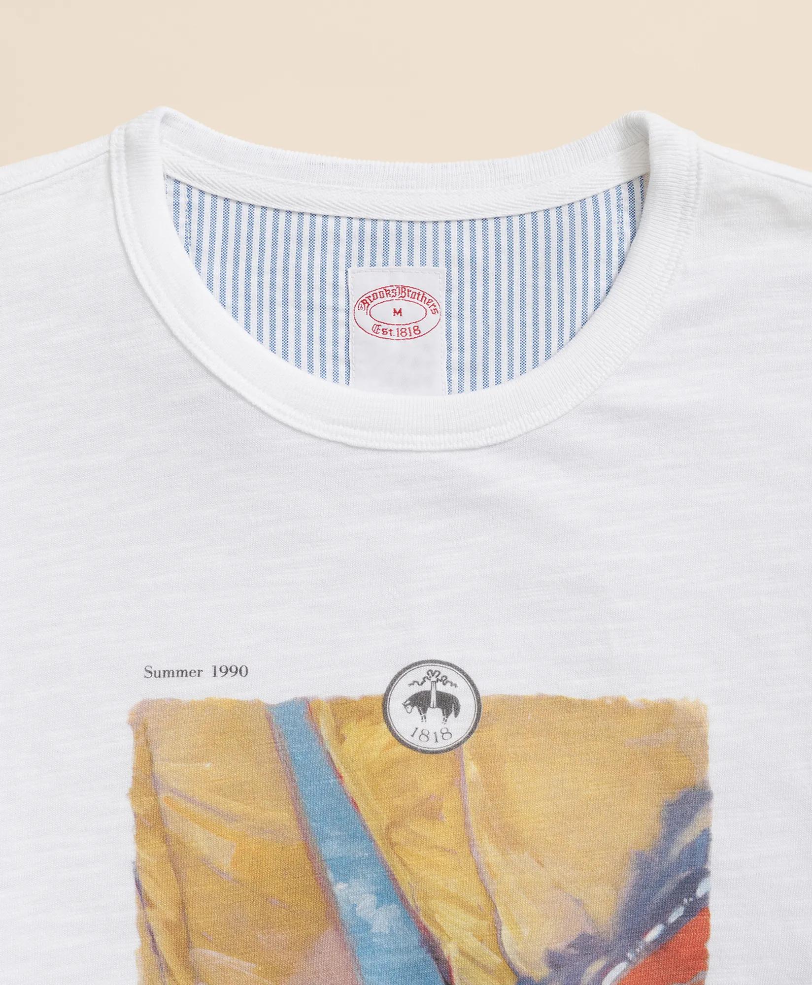Slub Cotton Graphic T-Shirt, image 2