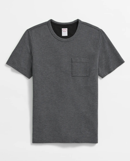 Pique T-Shirt in Garment-Washed Supima® Cotton, image 1