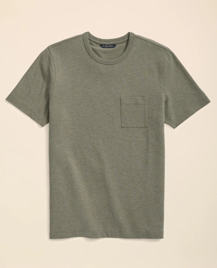 Pique T-Shirt in Garment-Washed Supima® Cotton, image 1