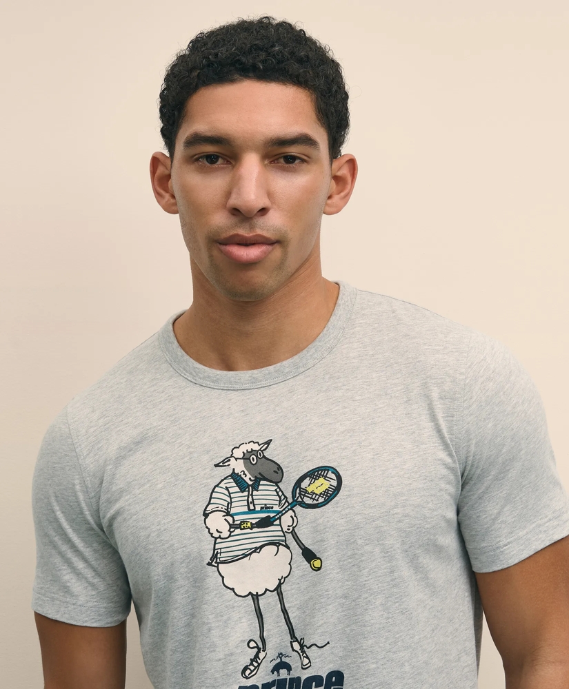 Brooks Brothers X Prince Graphic Henry T-Shirt, image 4