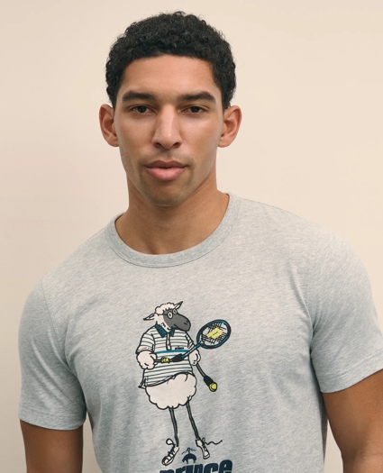Brooks Brothers X Prince Graphic Henry T-Shirt, image 4