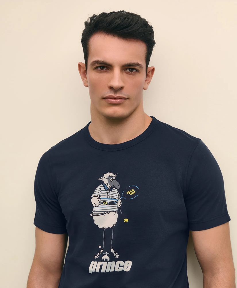 Brooks Brothers X Prince Graphic Henry T-Shirt, image 2