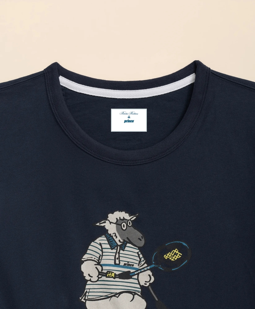 Brooks Brothers X Prince Graphic Henry T-Shirt, image 6