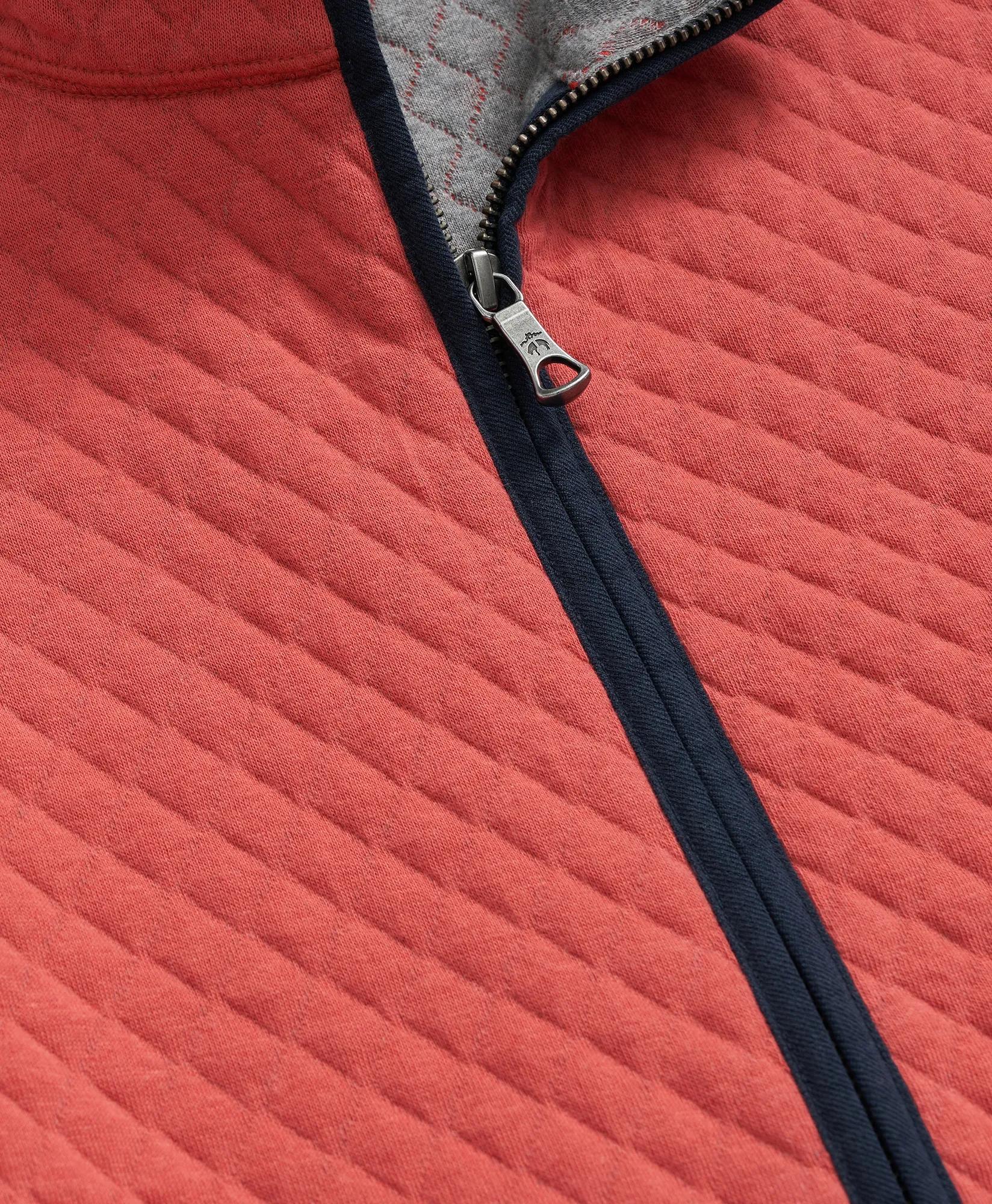 Cotton-Blend Diamond-Quilted Full-Zip Vest, image 2
