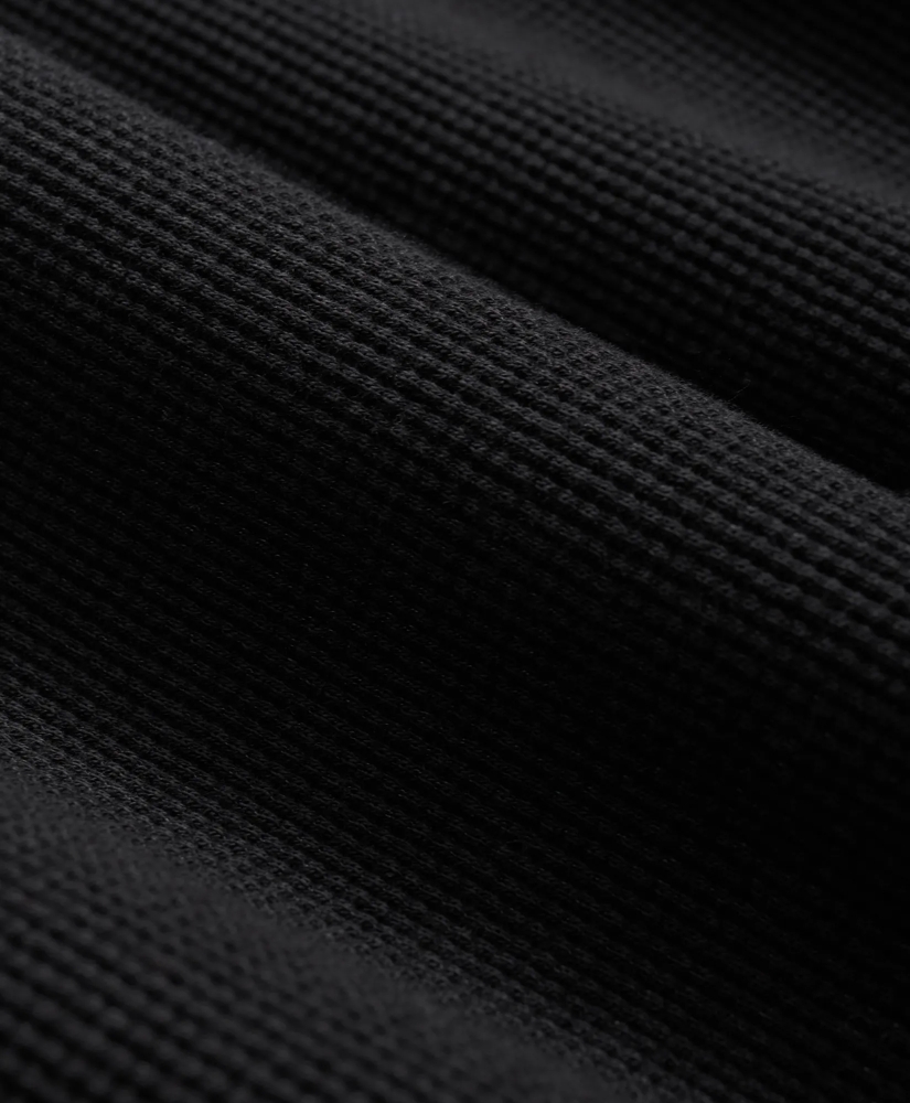 Cotton-Wool Blend Waffle Knit Henley, image 3