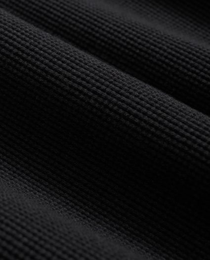 Cotton-Wool Blend Waffle Knit Henley, image 3