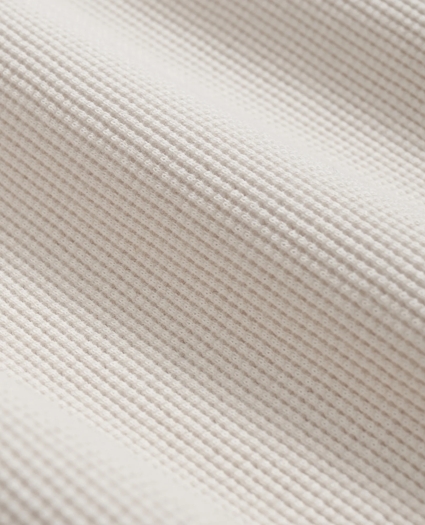 Cotton-Wool Blend Waffle Knit Henley, image 3
