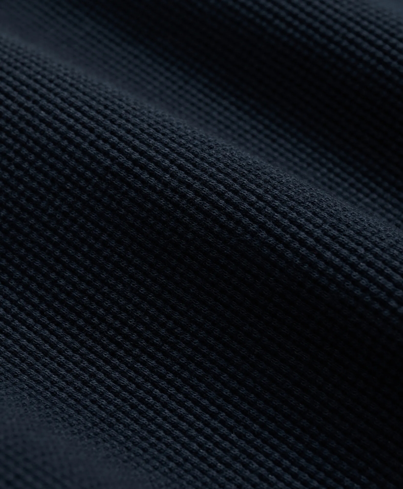 Cotton-Wool Blend Waffle Knit Henley, image 3