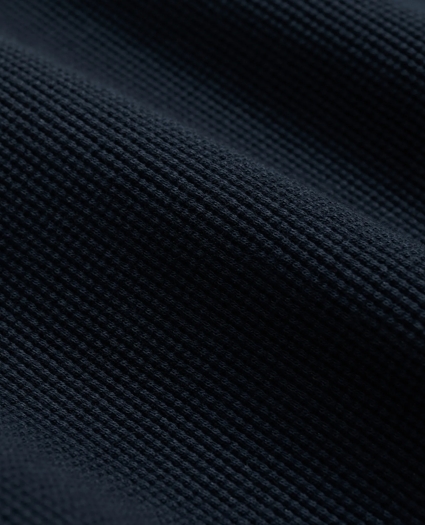 Cotton-Wool Blend Waffle Knit Henley, image 3