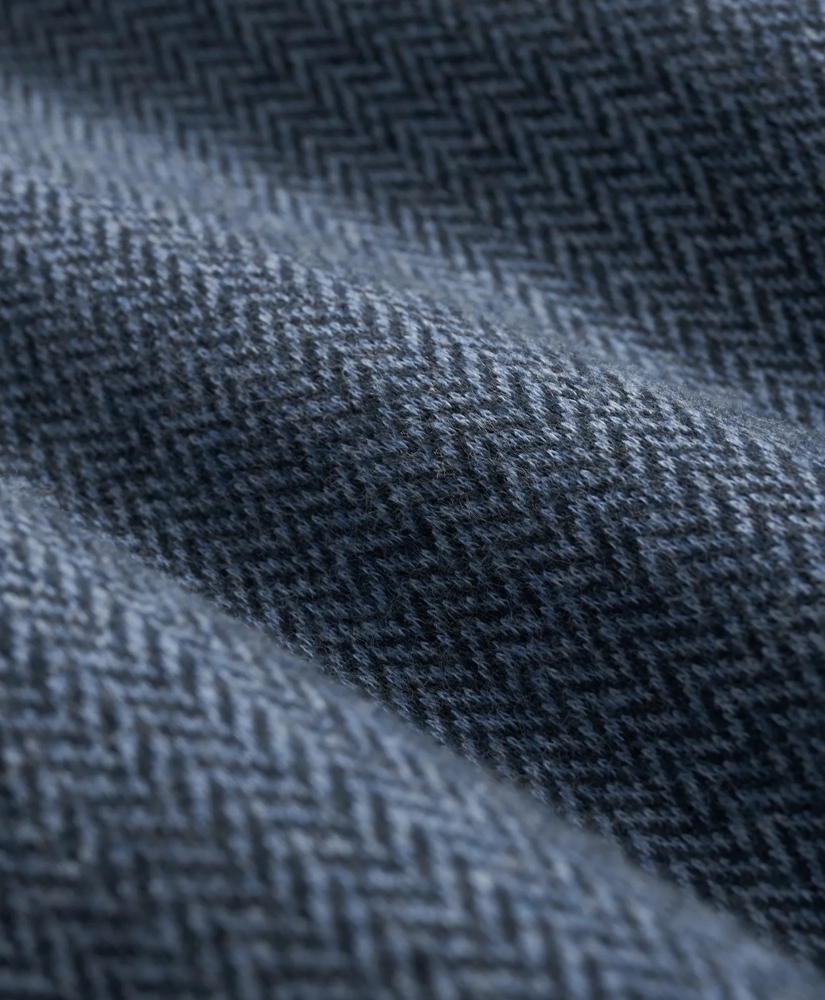 Cotton Herringbone Half-Zip, image 3