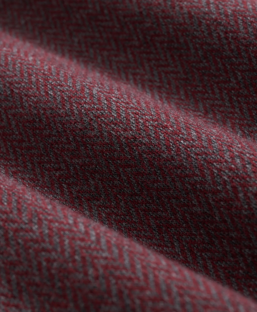Cotton Herringbone Half-Zip, image 3