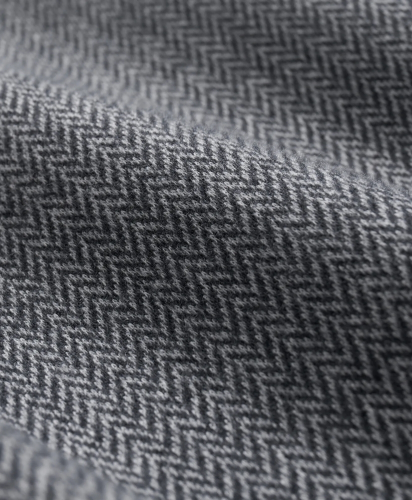 Cotton Herringbone Half-Zip, image 3