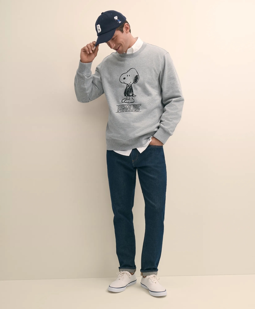 Brooks Brothers X PEANUTS Cotton Graphic Snoopy French Terry Sweatshirt, image 2