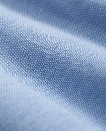 Cotton Blend Pique Half-Zip, image 3