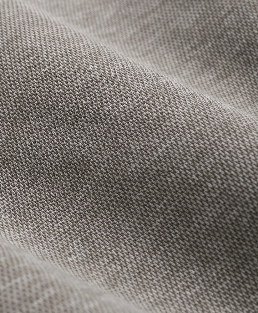 Cotton Blend Pique Half-Zip, image 3