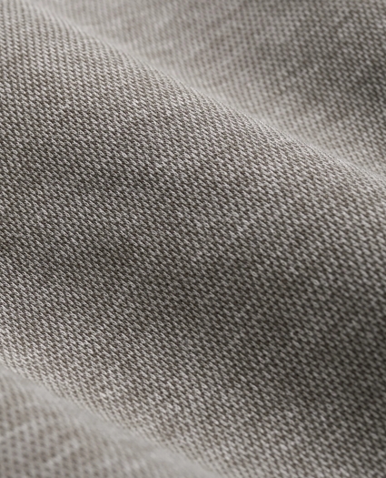 Cotton Blend Pique Half-Zip, image 3