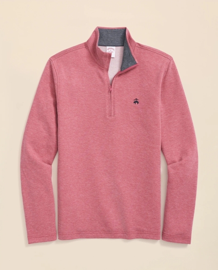 Cotton Blend Pique Half-Zip, image 1