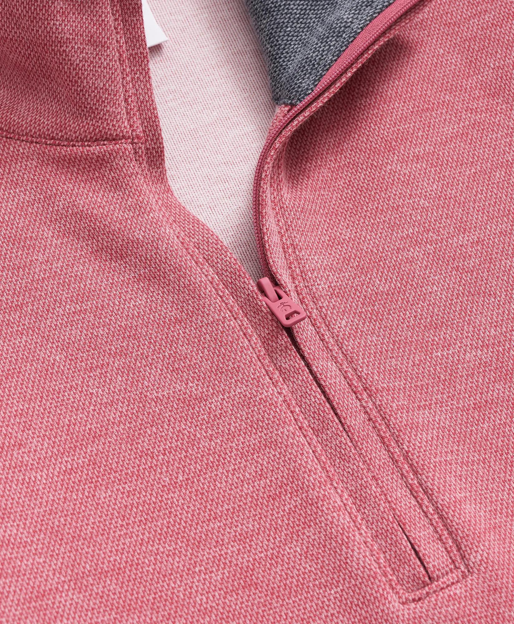 Cotton Blend Pique Half-Zip, image 2