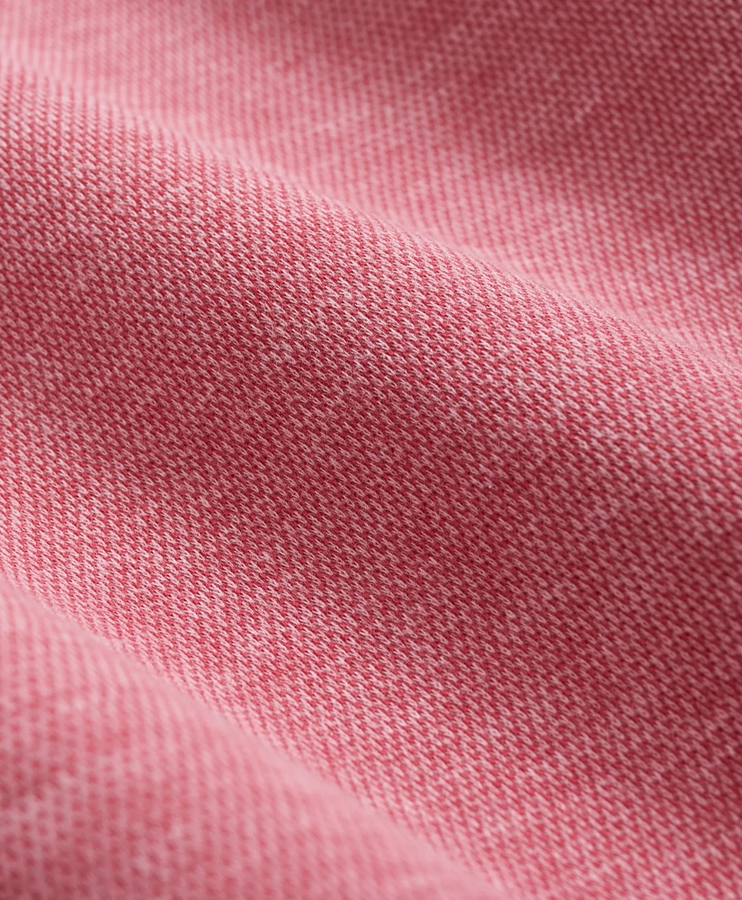 Cotton Blend Pique Half-Zip, image 3