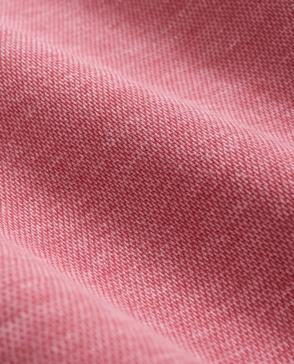 Cotton Blend Pique Half-Zip, image 3