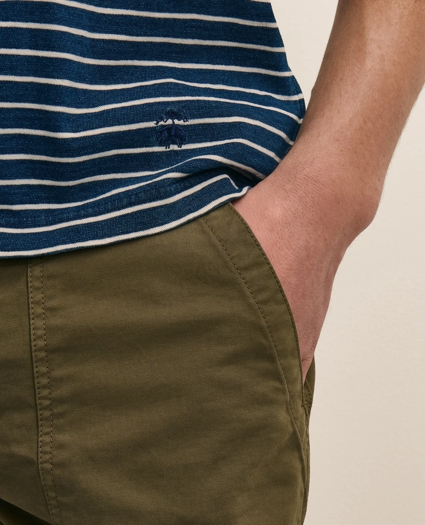 Cotton Mariner Stripe Indigo T-Shirt, image 6