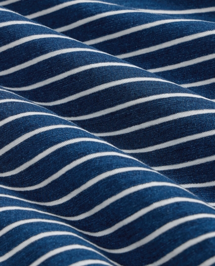 Cotton Mariner Stripe Indigo T-Shirt, image 8