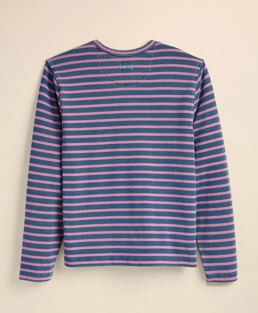 Cotton Heavyweight Mariner Stripe Long-Sleeve T-Shirt, image 6