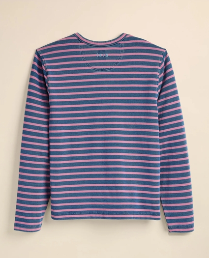 Cotton Heavyweight Mariner Stripe Long-Sleeve T-Shirt, image 6