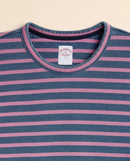 Cotton Heavyweight Mariner Stripe Long-Sleeve T-Shirt, image 7