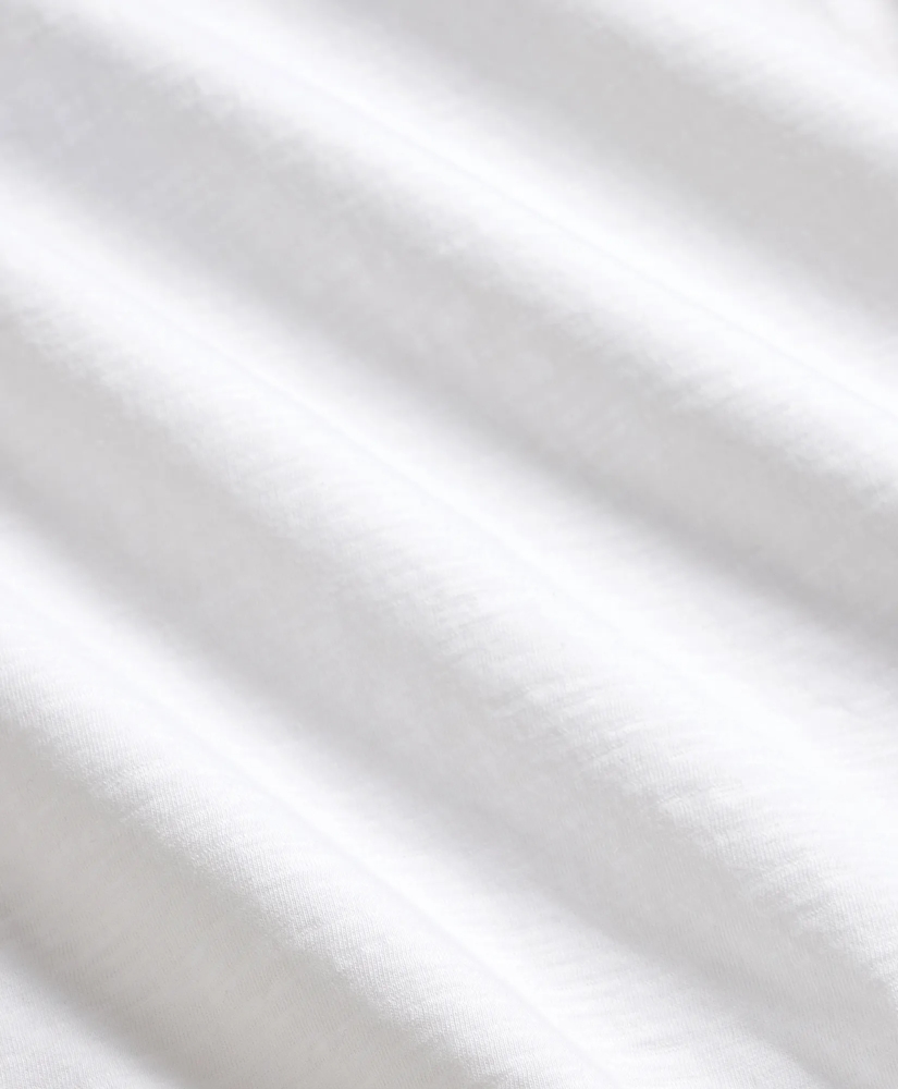 Cotton Slub Emblem Graphic T-Shirt, image 6