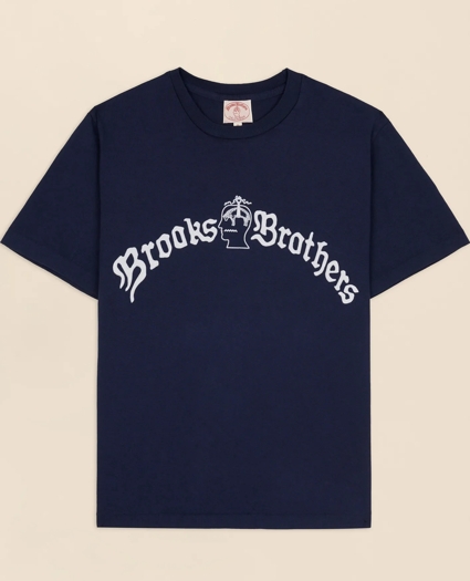 Brooks Brothers x Brain Dead Cotton Vintage-Inspired Emblem T-Shirt, image 1