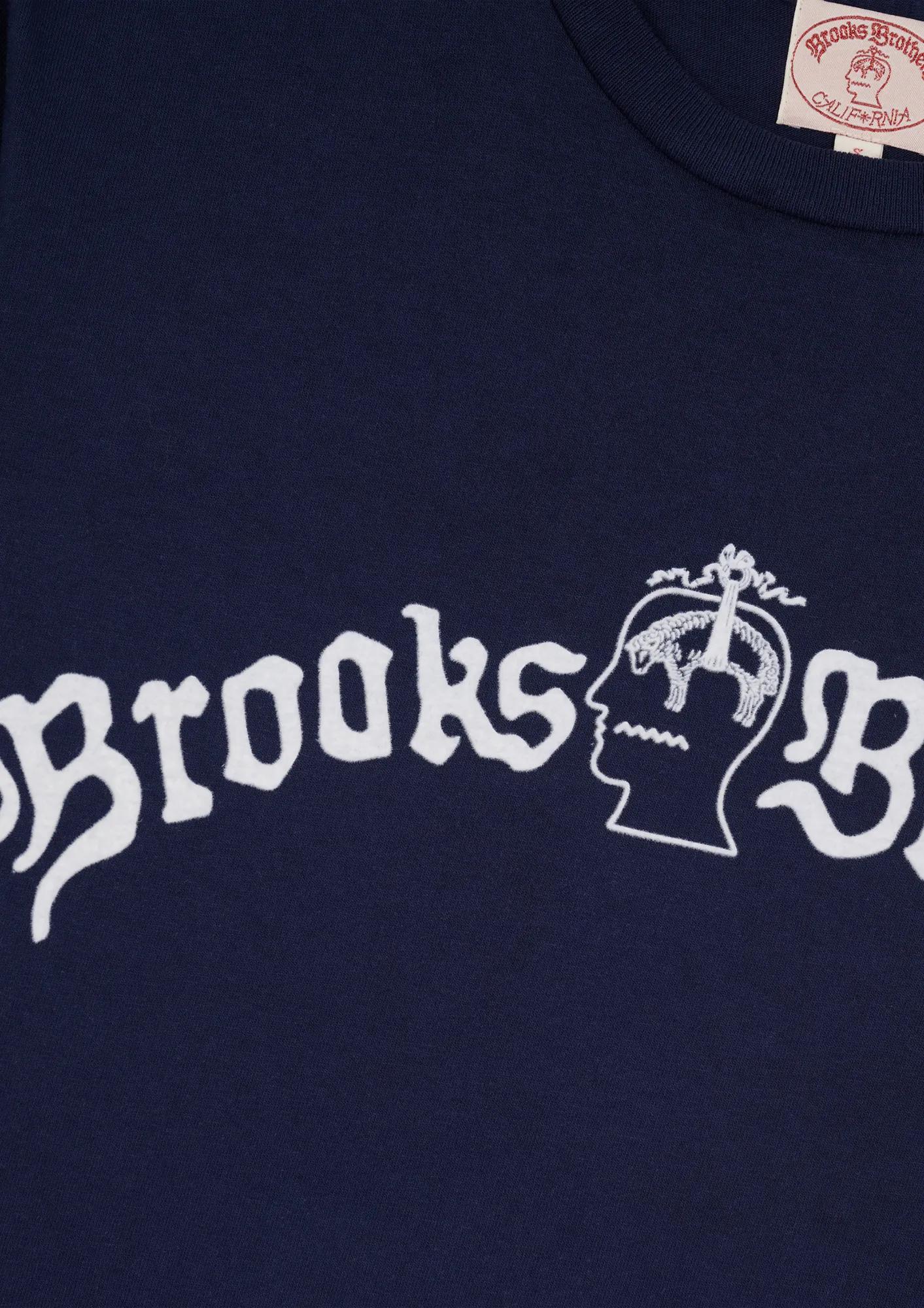 Brooks Brothers x Brain Dead Cotton Vintage-Inspired Emblem T-Shirt, image 2