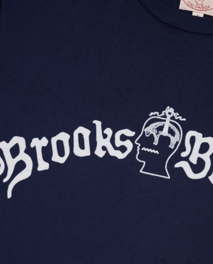Brooks Brothers x Brain Dead Cotton Vintage-Inspired Emblem T-Shirt, image 2