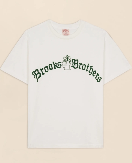 Brooks Brothers x Brain Dead Cotton Vintage-Inspired Emblem T-Shirt, image 1
