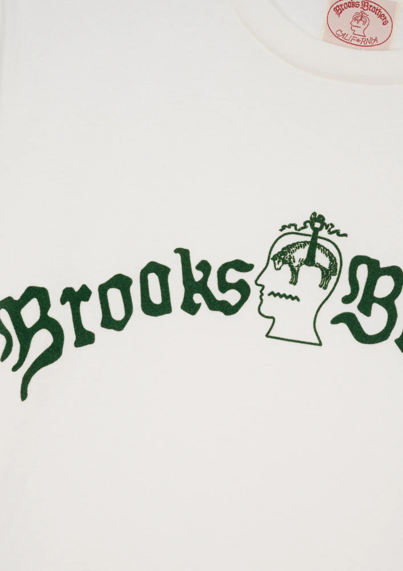 Brooks Brothers x Brain Dead Cotton Vintage-Inspired Emblem T-Shirt, image 2