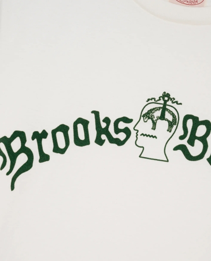 Brooks Brothers x Brain Dead Cotton Vintage-Inspired Emblem T-Shirt, image 2