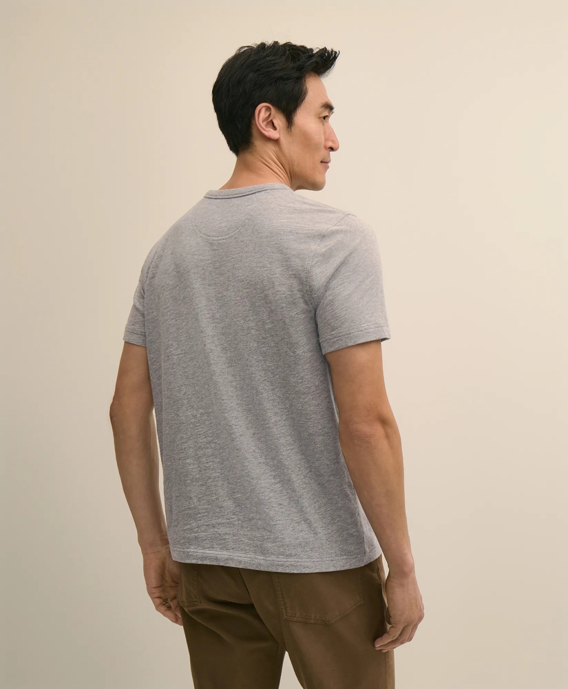 Cotton Slub Knit Brooks Brothers Graphic T-Shirt, image 3