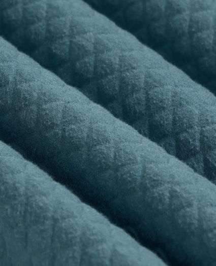 Cotton Blend Diamond-Quilted Quarter-Zip, image 6