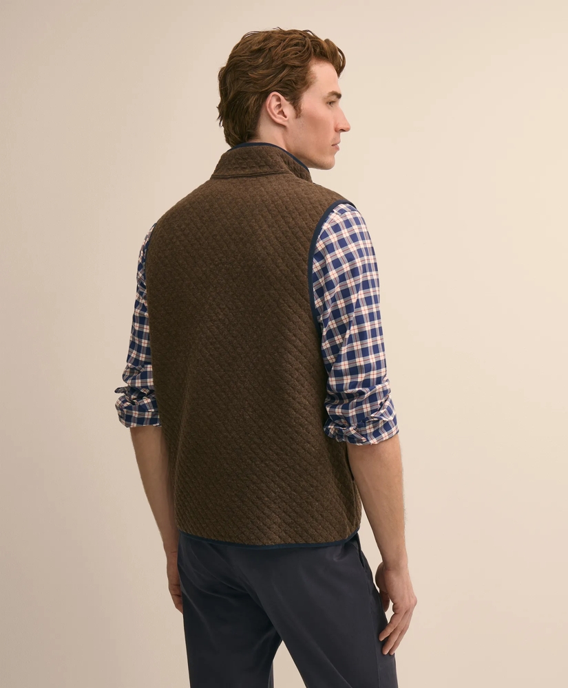Cotton Blend Diamond-Quilted Vest, image 3