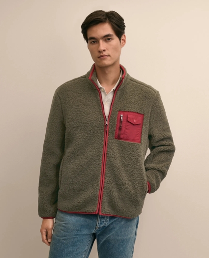Teddy Fleece Full-Zip Jacket, image 1