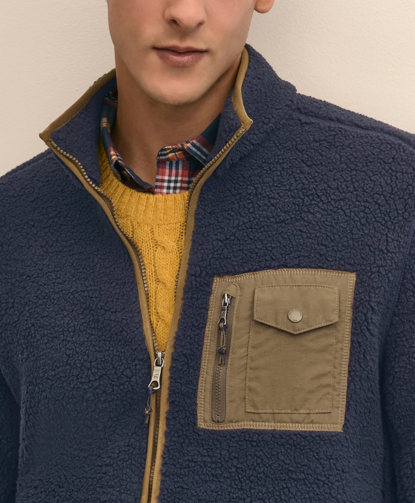 Teddy Fleece Full-Zip Jacket, image 3